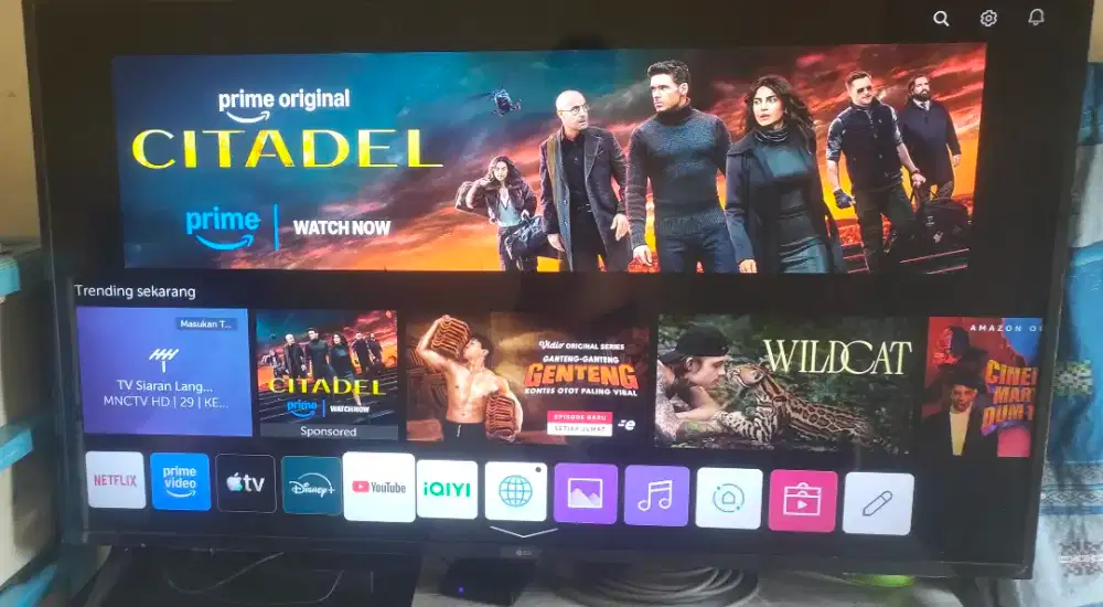 tv smart 55 inch ultrahd/4K merk LG no minus