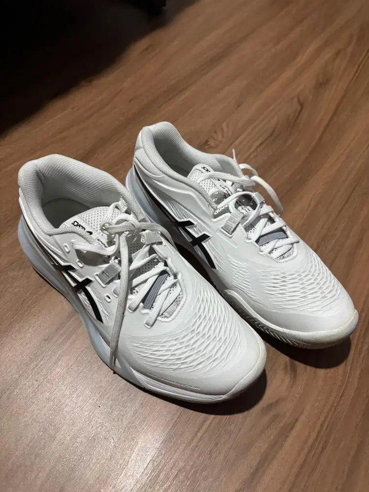 ASICS Gel Resolution X Clay White Black Shoes Size 42