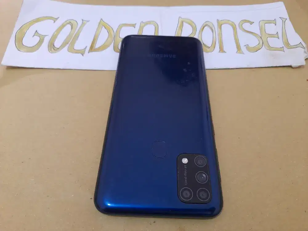 Samsung M31 ORI SEIN Amoled 128Gb/Ram6Gb#Golden Ponsel