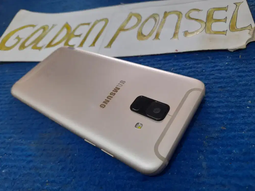 Samsung A6 ORI SEIN Amoled Perfect 32Gb/Ram 3Gb#Golden Ponsel