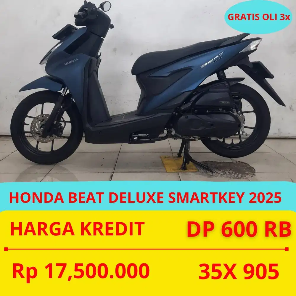 PROMO SUKSES MOTOR HONDA BEAT DELUXE SMARTKEY 2025 DP MURAH 600 RIBU