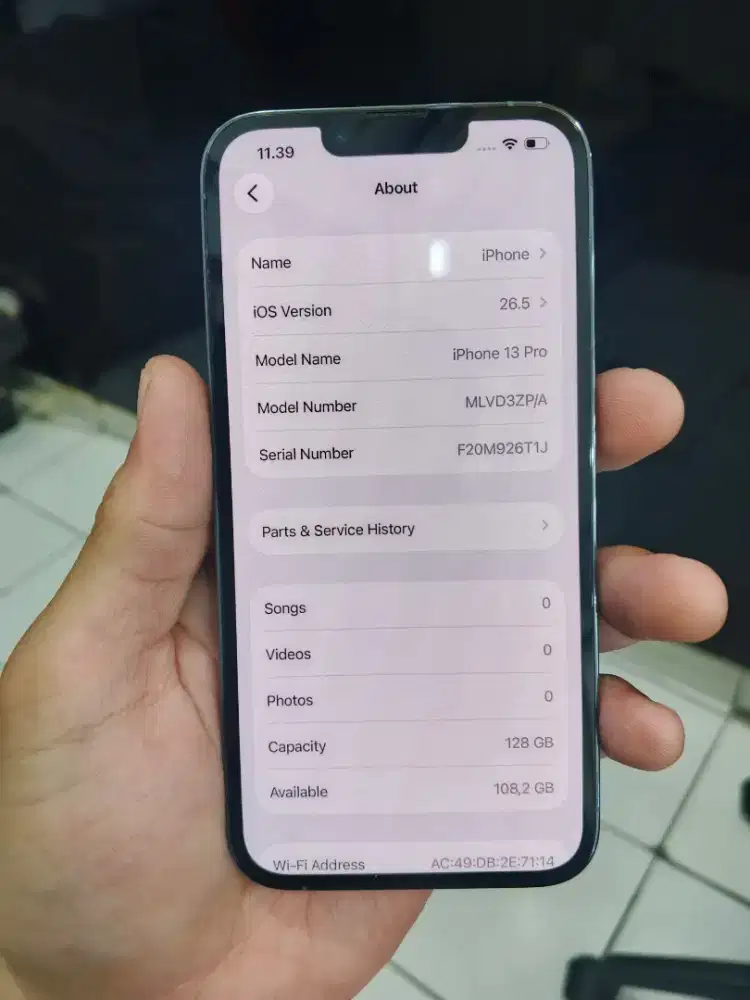 iPhone 13 Pro 128gb Inter Permanen All Operator Garansi Toko