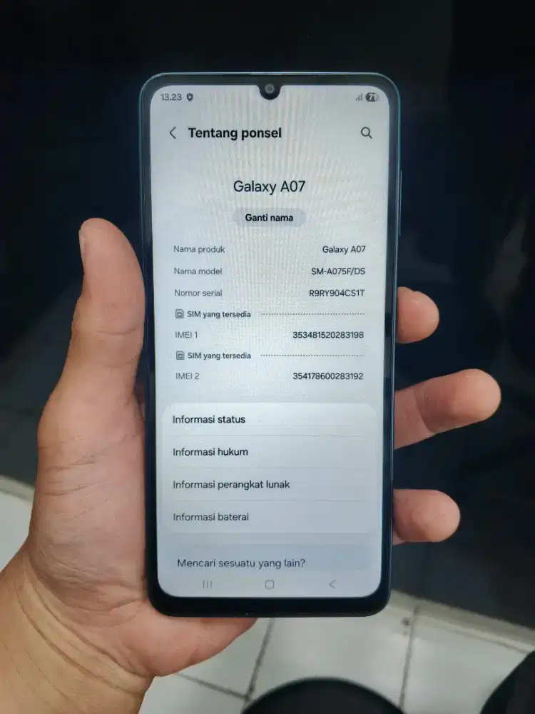 Samsung A07 6/128 Garansi ON Fullset Ori