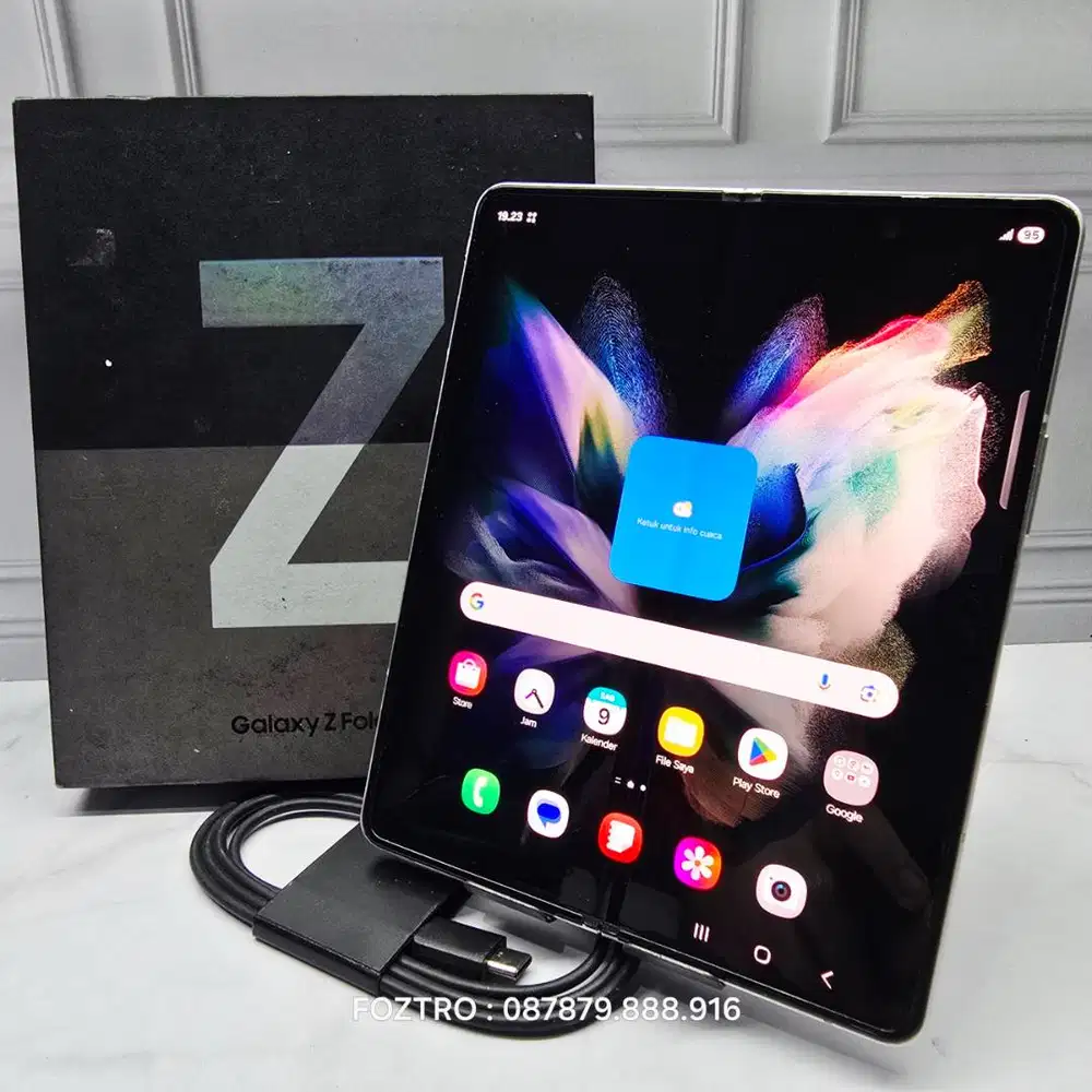 Samsung Galaxy Z Fold 3 12/256GB Fullset Resmi SEIN No Minus