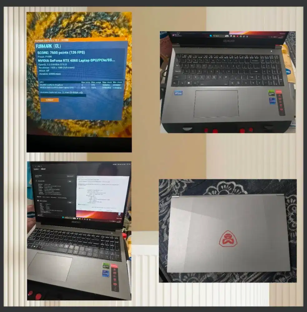 laptop gaming axioo pongo 960 i9 13900h rtx 5060 8gb