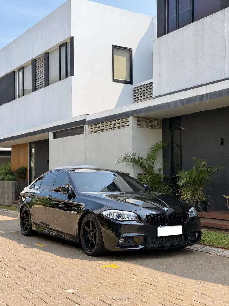 BMW 528i Luxury Black on Beige 2013