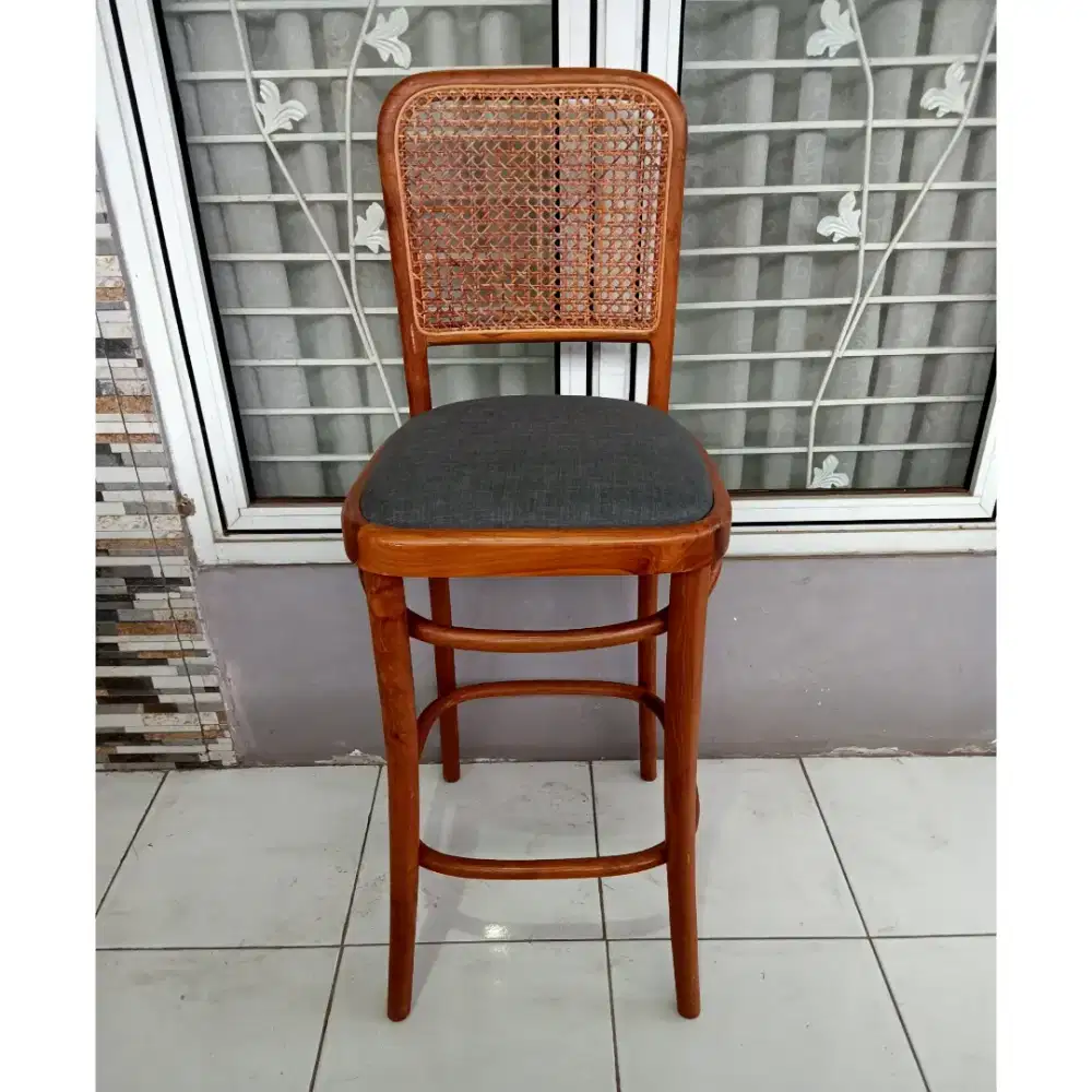 KURSI BAR KAYU JATI