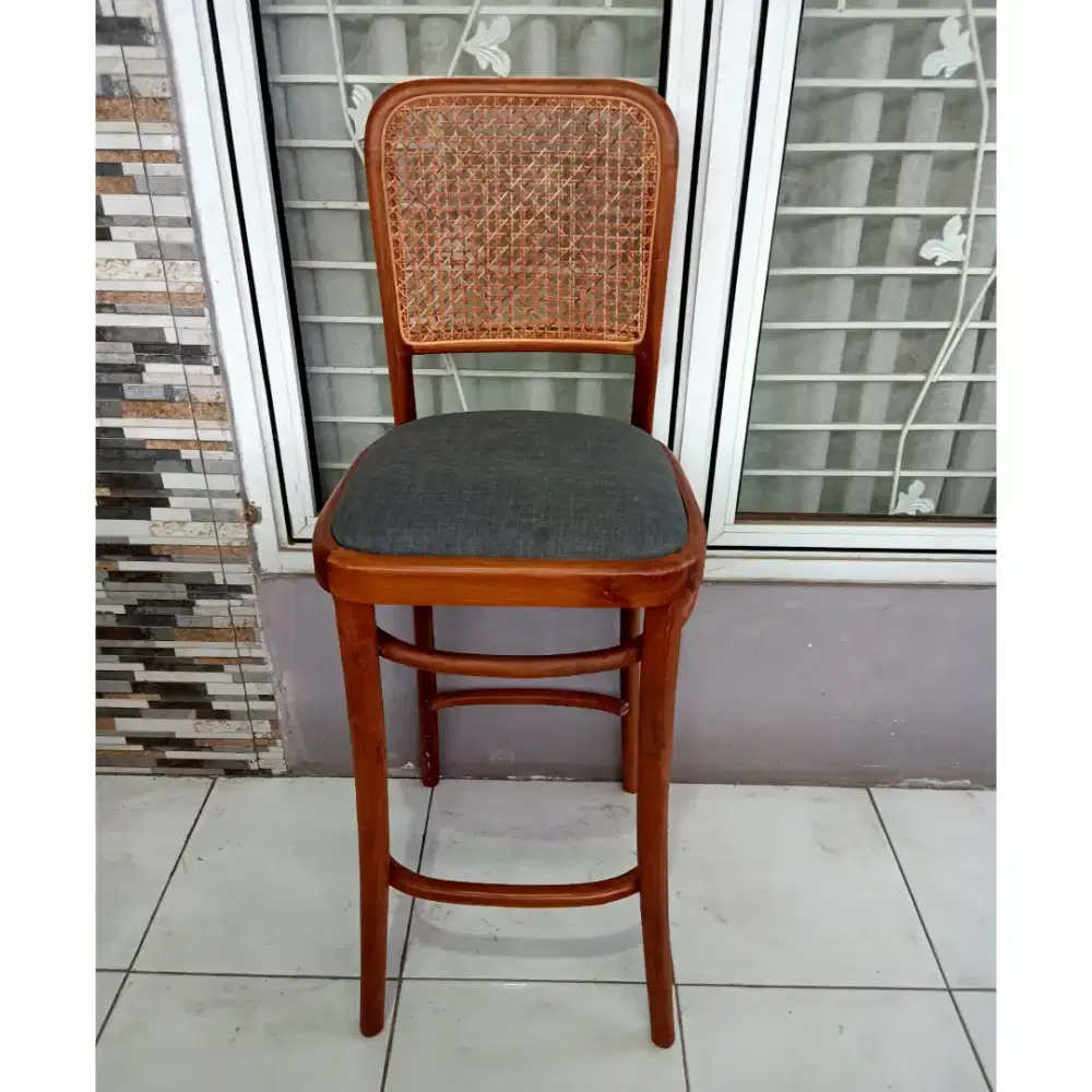 KURSI BAR KAYU JATI