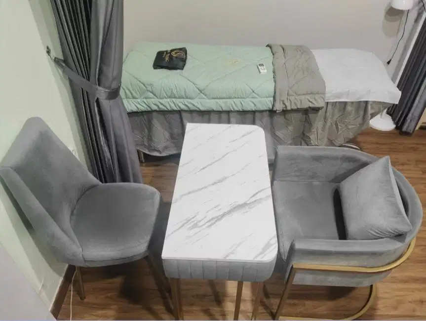 KURSI MEJA SOFA AESTHETIC, DIJUAL MURAH BEKAS SALON,KONDISI BAGUS