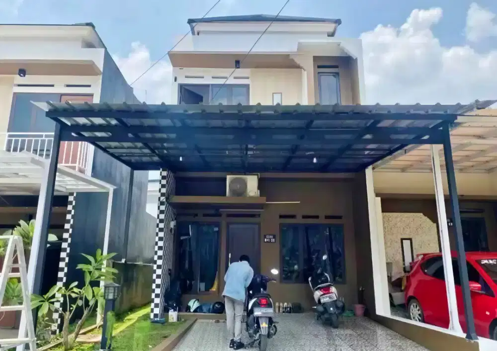 Pasang kanopi baja ringan