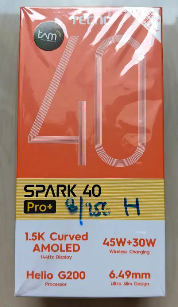 Tecno Spark 40 pro+ 8/256