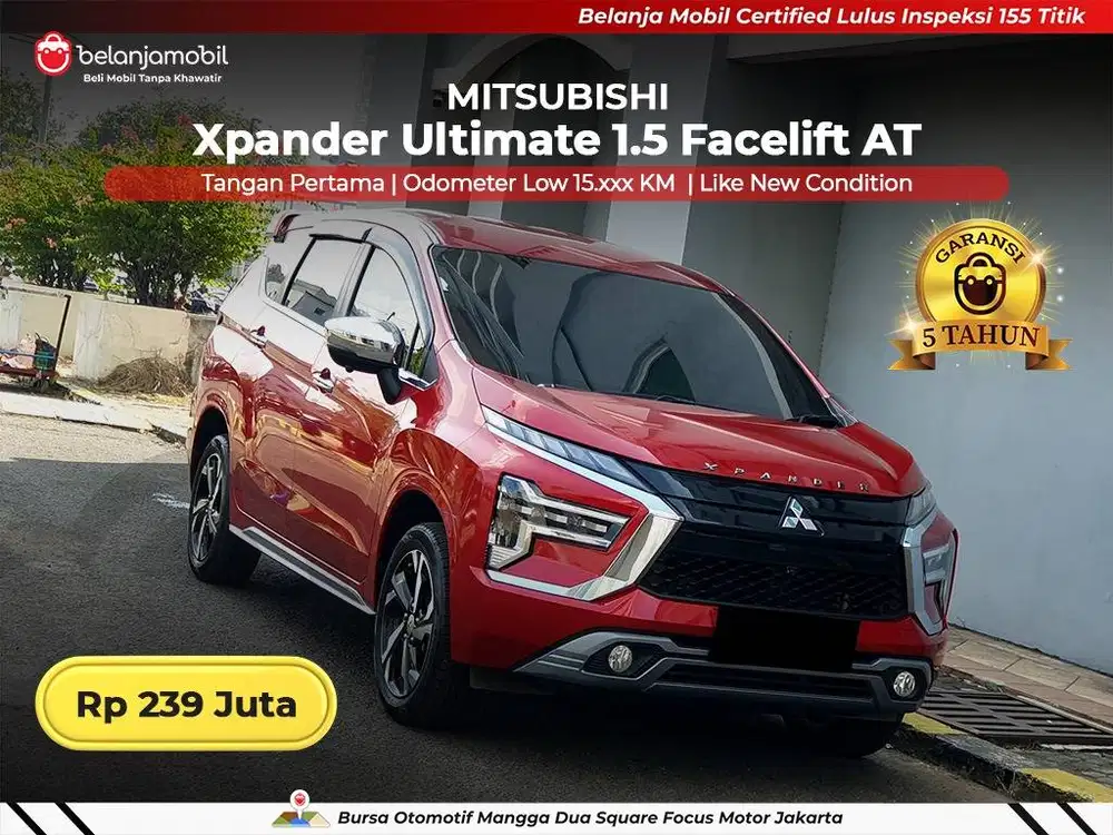 [ LOW KM 15RB ] Mitsubishi Xpander Ultimate 1.5 Facelift AT 2023 2024