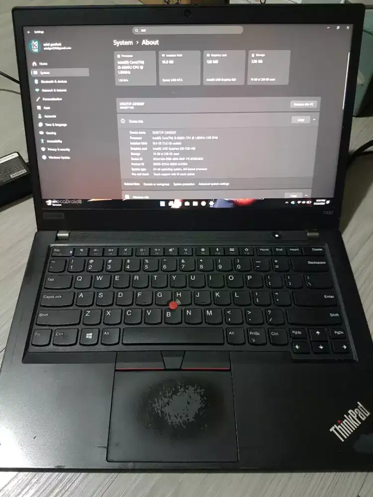 Laptop Lenovo Thinkpad T490 Touchscreen