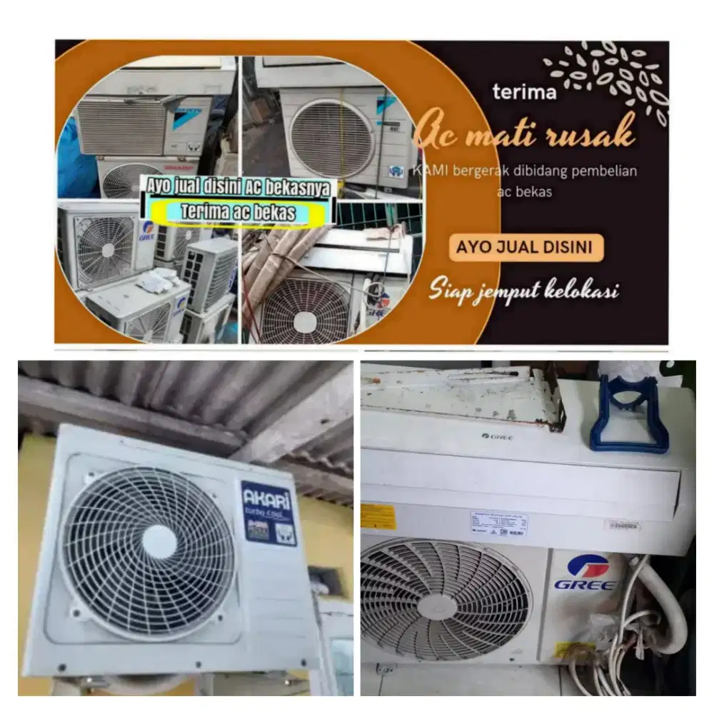Terima ac bekas rusak