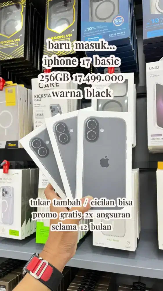 IPHONE 17 BASIC NEW IBOX, CICILAN FREE 2X ANGSURAN