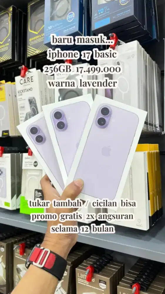 IPHONE 17 NEW IBOX, CICILAN TANPA DP FREE 2X ANGSURAN
