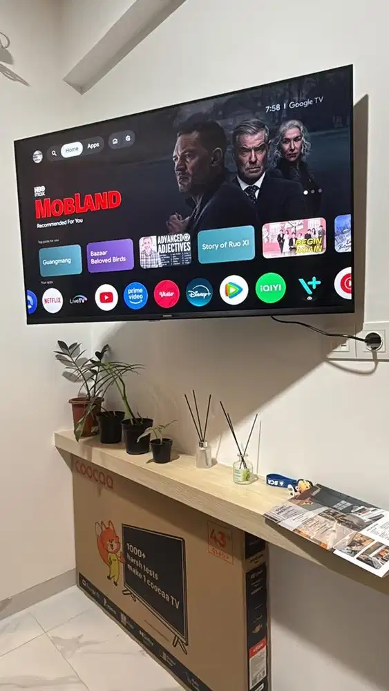 [Google TV] Coocaa TV 43 Inch  Q66 - 2K Qled  Crystal Optics