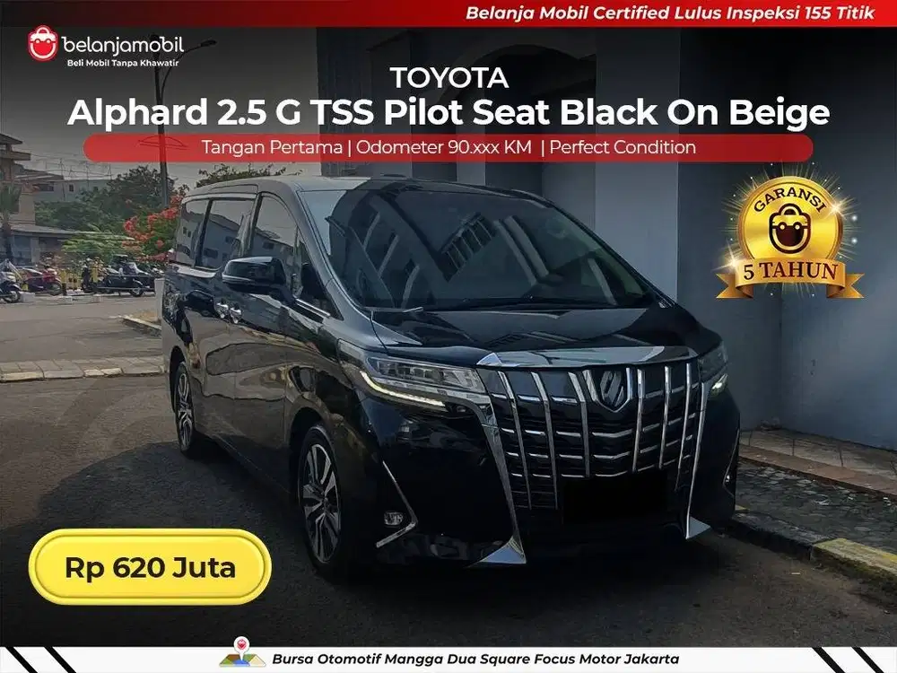 [ GARANSI 5TH ] Toyota Alphard 2.5 G TSS Pilot Seat 2021/2022