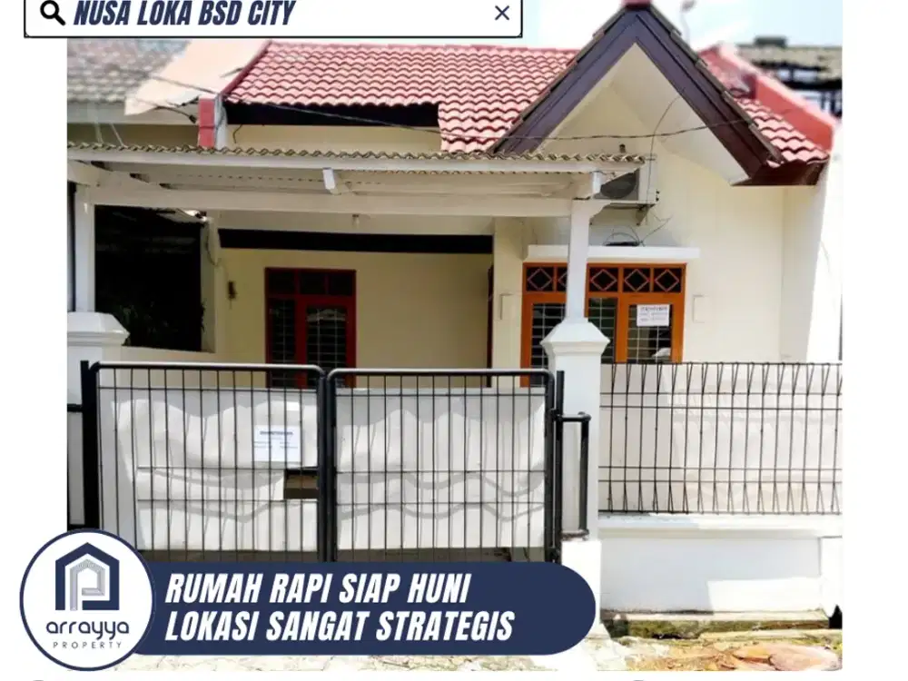 RUMAH MURAH MINIMALIS DI NUSA LOKA BSD CITY (ARB141)