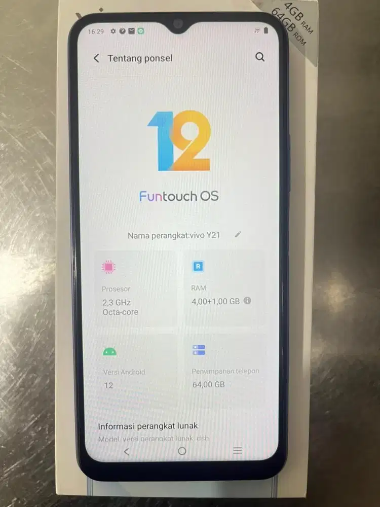 Vivo Y21 Ram 4+1/64Gb