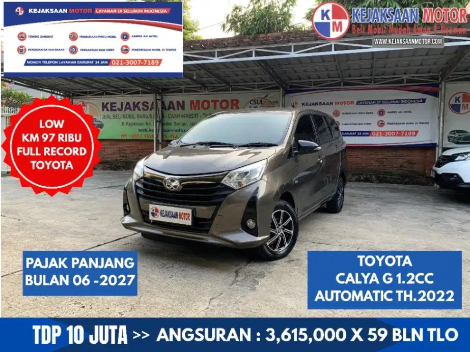 Toyota Calya G 1.2cc Automatic Th.2022