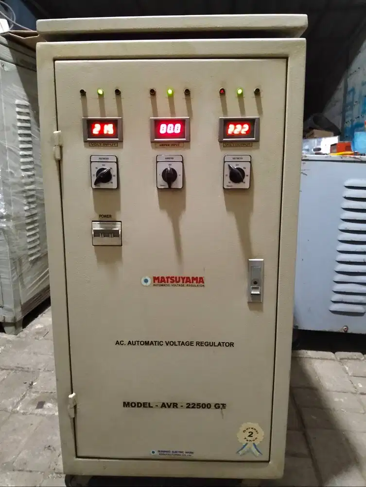 Stabilizer Listrik MATSUYAMA 22,5 Kva / 22.500 Va , 3 Phase - Digital