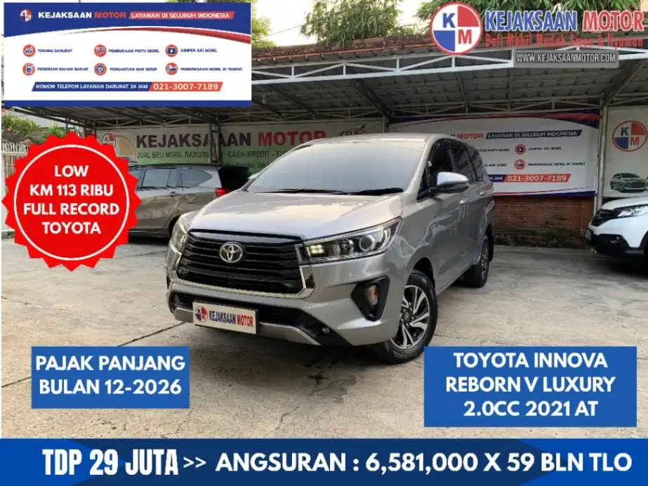 Toyota Innova Reborn V Luxury 2.0cc Automatic Th.2021 Captain Seat