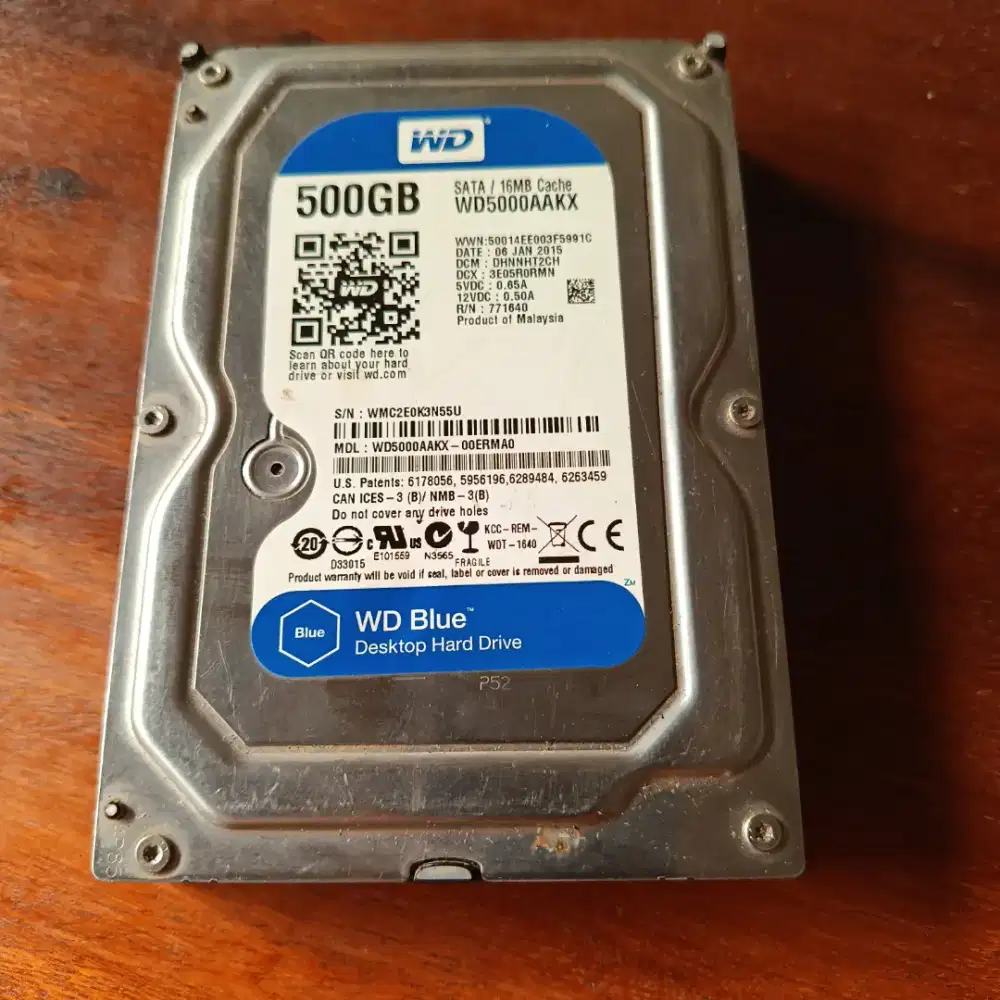 WD blue dekstop hard Drive SATA 500GB