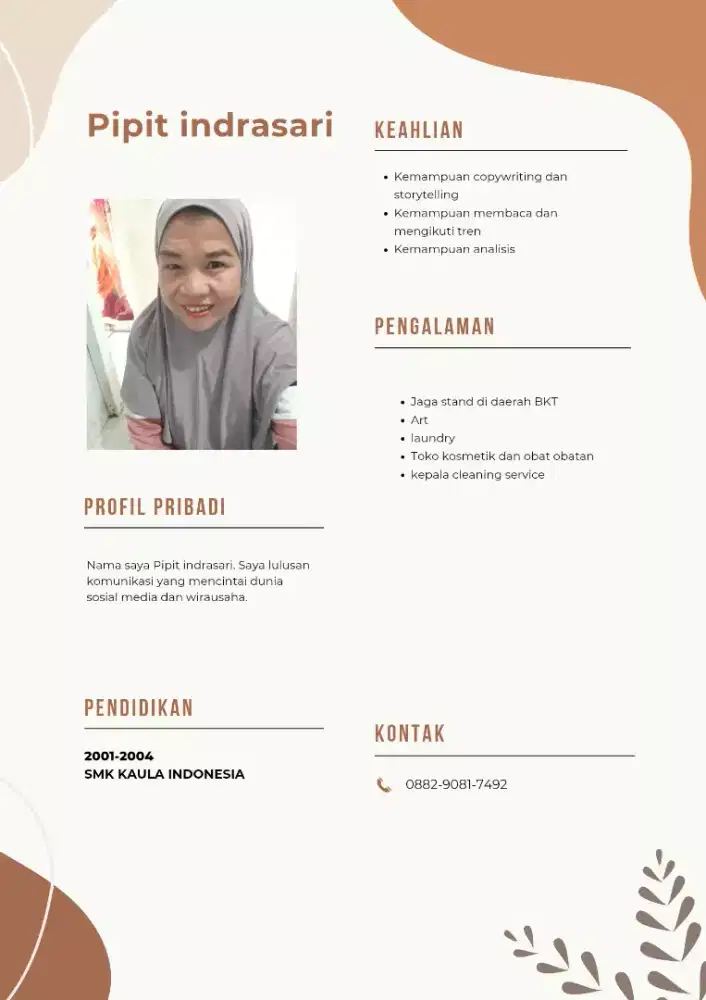 mencari pekerjaan art, momong,laundry menerima infal gaji mingguan