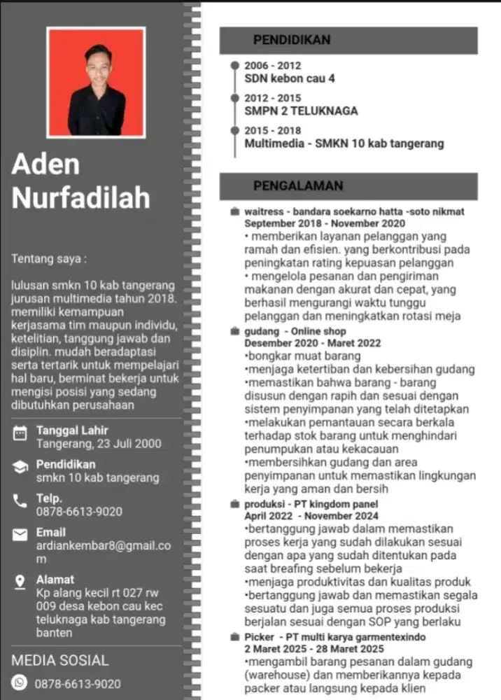 INFO LOKER DONGG