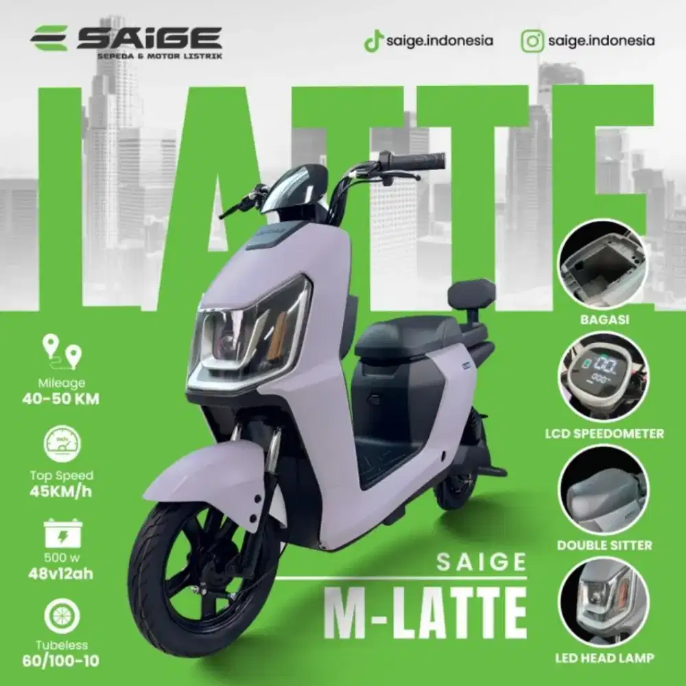 SEPEDA LISTRIK SAIGE LATTE