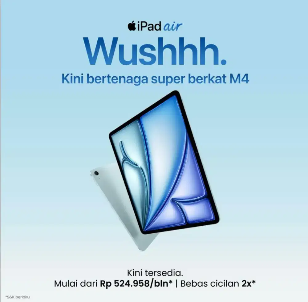 Kredit ipad air m4 hanya dengan KTP