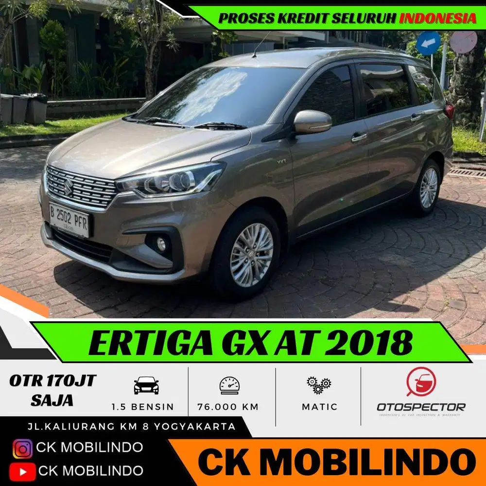 Suzuki All New Ertiga GX Matic 2018 ORISINIL DP Minim Avanza