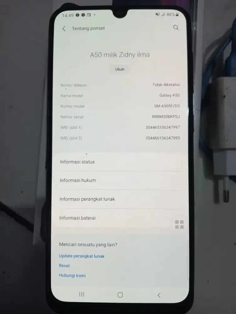 Samsung A50s Fulset orian 4/64gb
