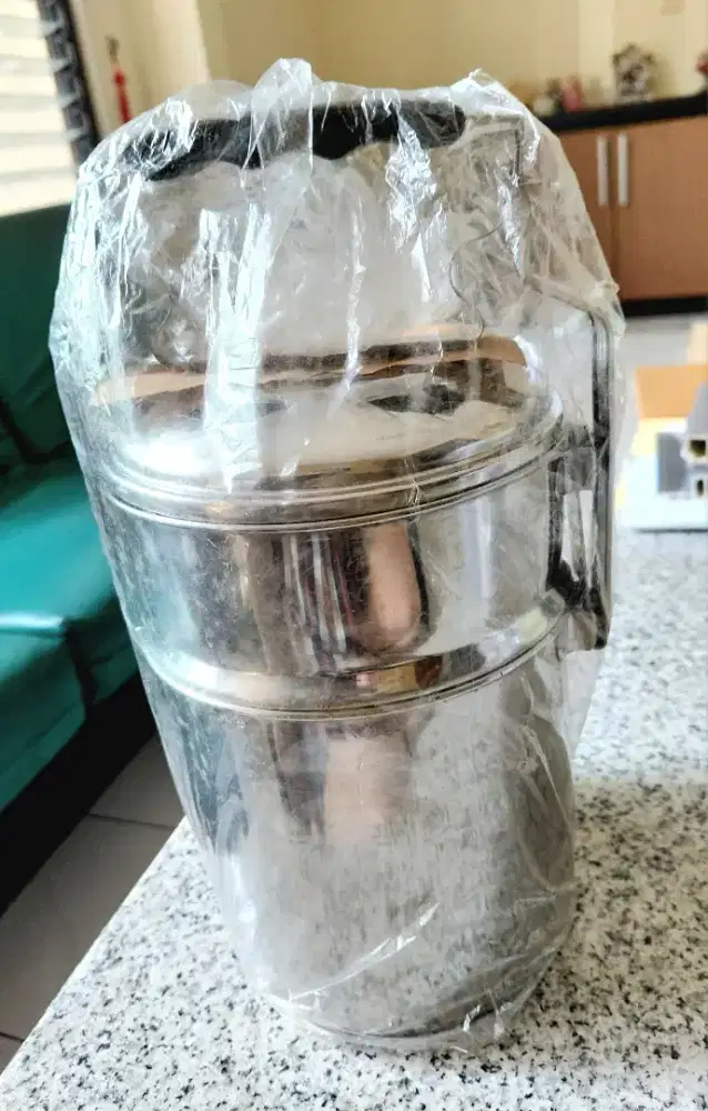 JUAL 1BH RANTANG STAINLESS ASLI 2 SUSUN,BARU,ISTIMEWA,HARGA NEGO