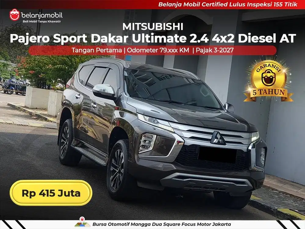 [GARANSI 5TH ] Mitsubishi Pajero Sport Dakar Ultimate 2.4 AT 2022 2023