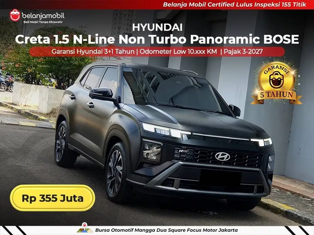 [ LOW KM 10RB ] Hyundai Creta 1.5 N-Line Non Turbo Panoramic 2025/2026