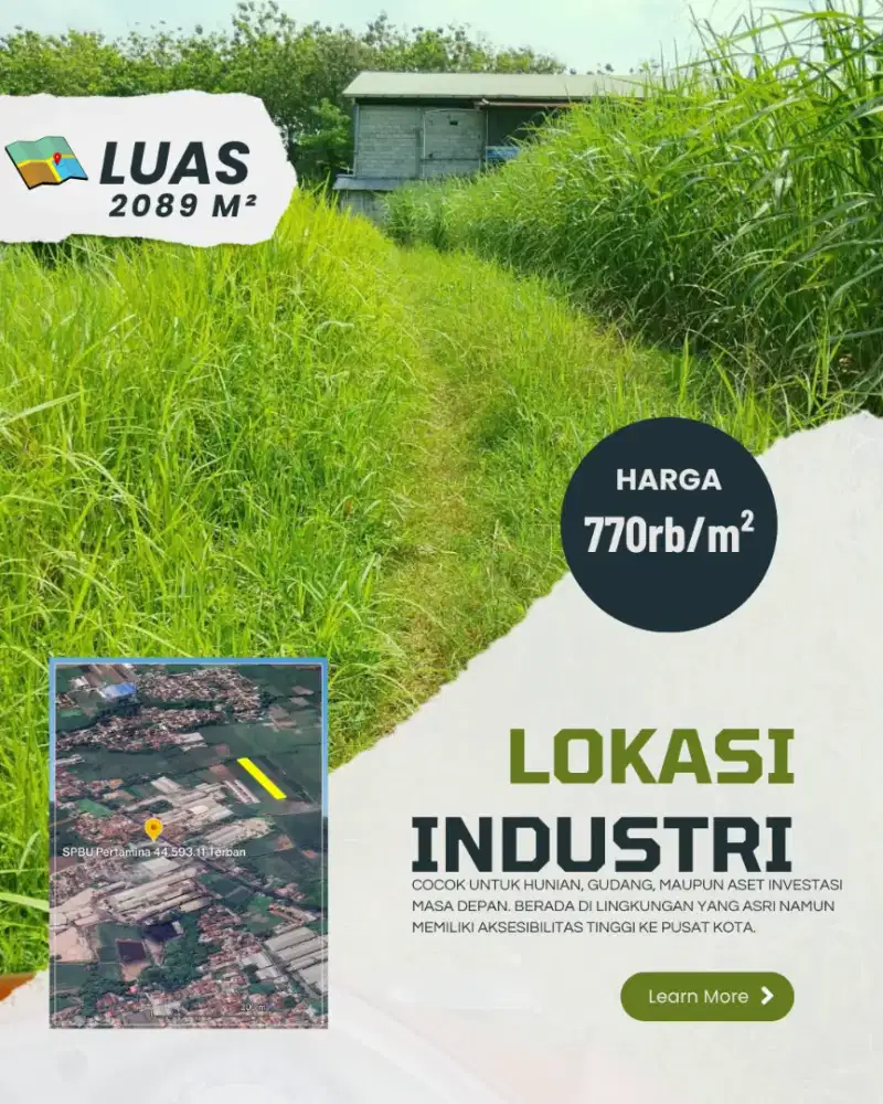 Lahan Strategis di Kudus Timur ( Terban ) – Siap Bangun & Investasi