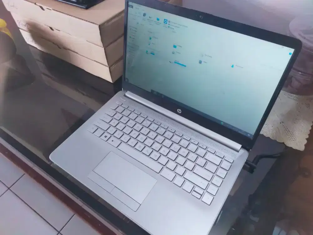 Laptop HP 14S DK0024AU Mulus Normal Original Fullset.