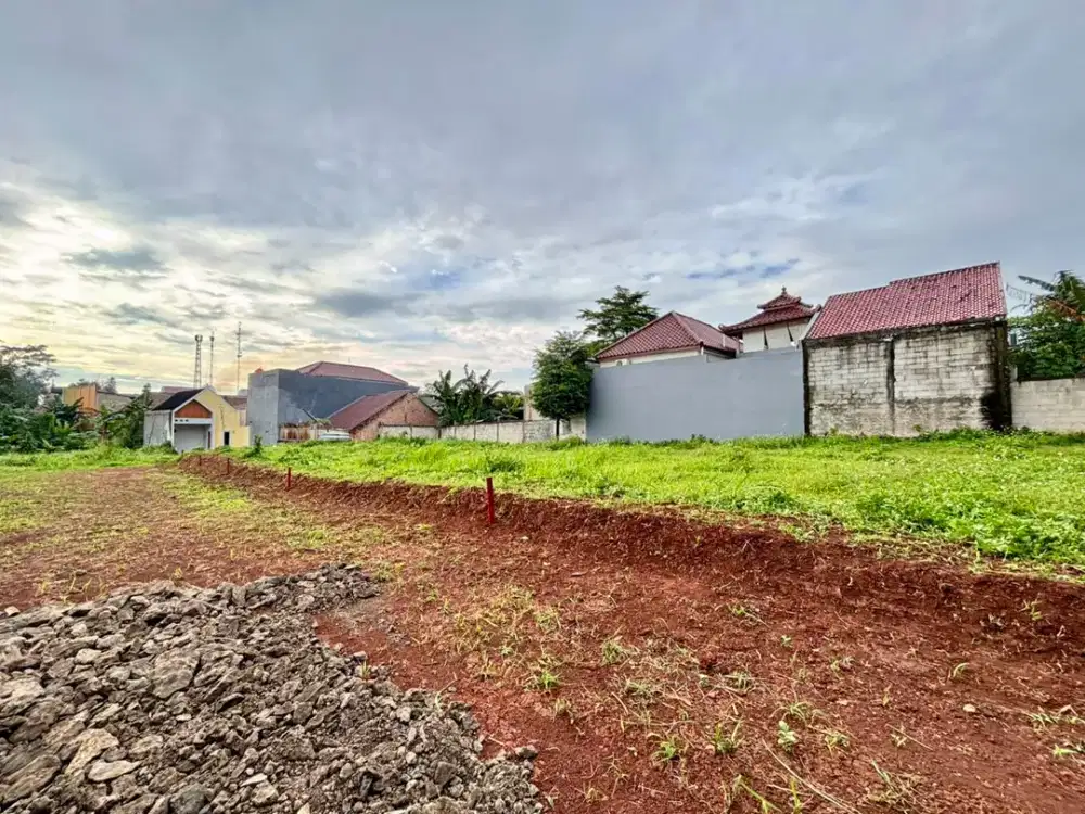 Tanah SHM 300 Jutaan Fasum Jalan Kavling Lebar 7 Meter - 8 Menit Tol Jatiasih