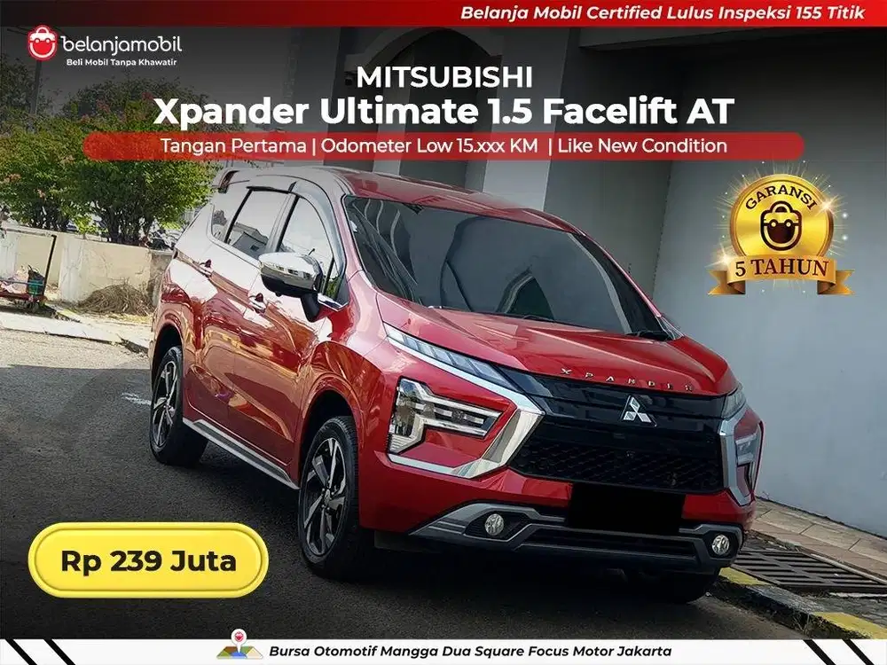 [ LOW KM 15RB ] Mitsubishi Xpander Ultimate 1.5 Facelift AT 2023/2024