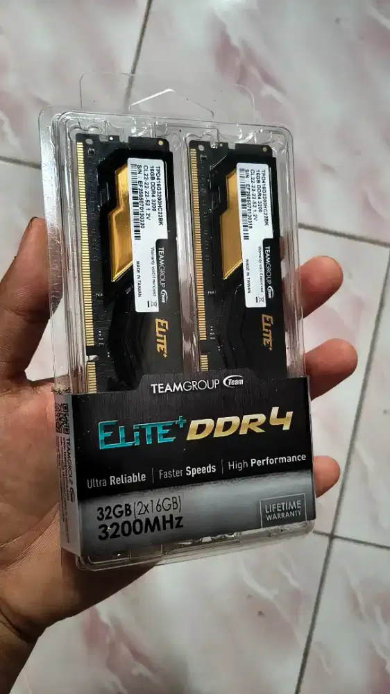Team elite plus DDR4 32GB 3200 NEW