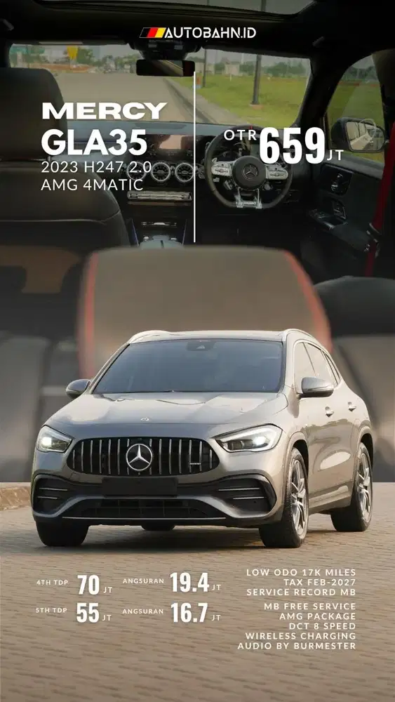 Mercedes Benz GLA35 2.0 AMG 4MATIC 2023 Panorami! A35 cla200