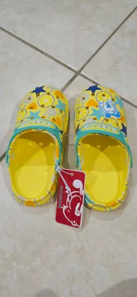 Sendal clog karet anak bobdog baru