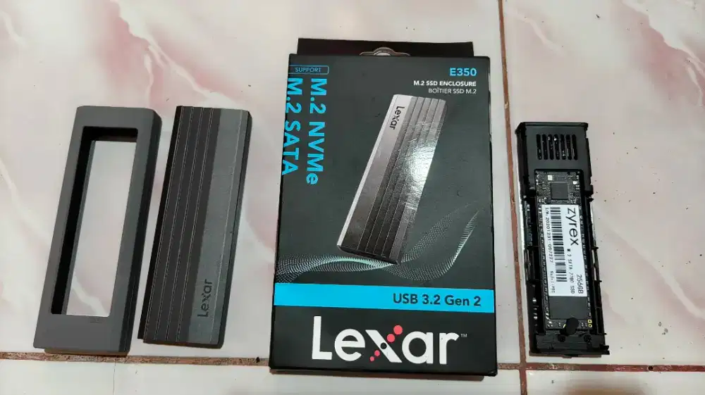 Enclosure SSD lexar 256GB M.2 SATA