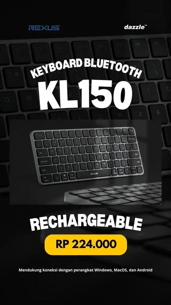 Keyboard bluetooth rexus KL150