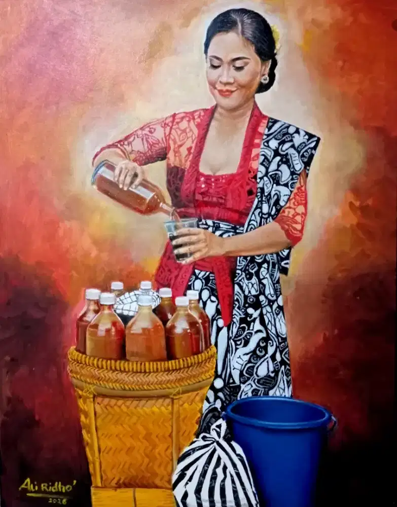 Lukisan Penjual Jamu