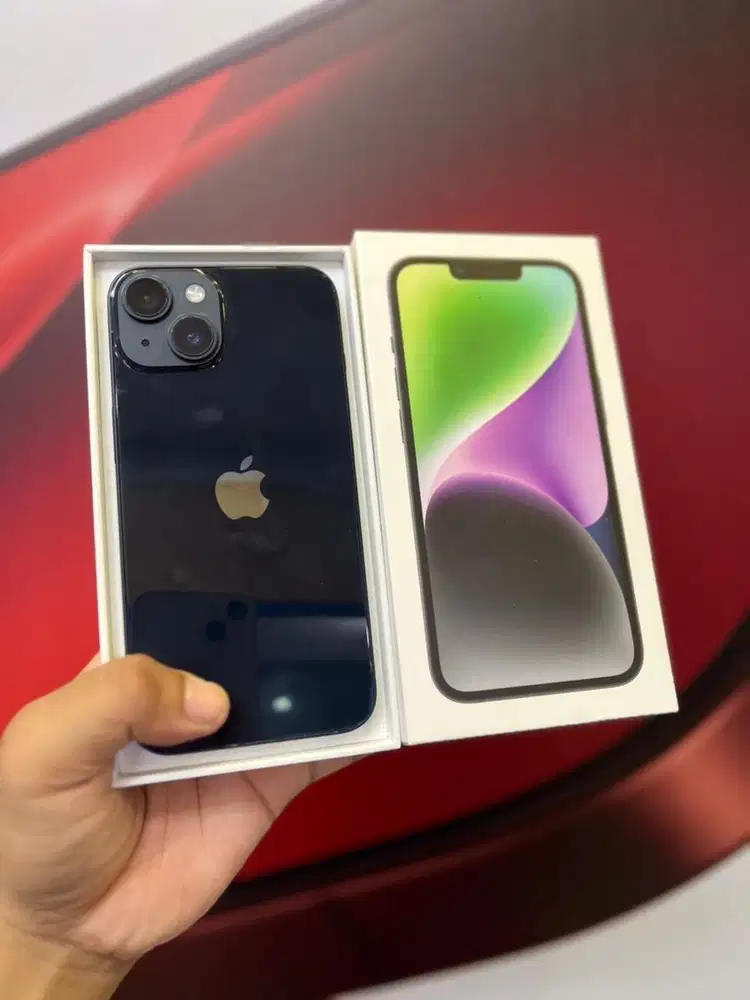 Seken Iphone 14 128 Ibox, Fullset Ori, Like New, Fungsi Normal Semua..