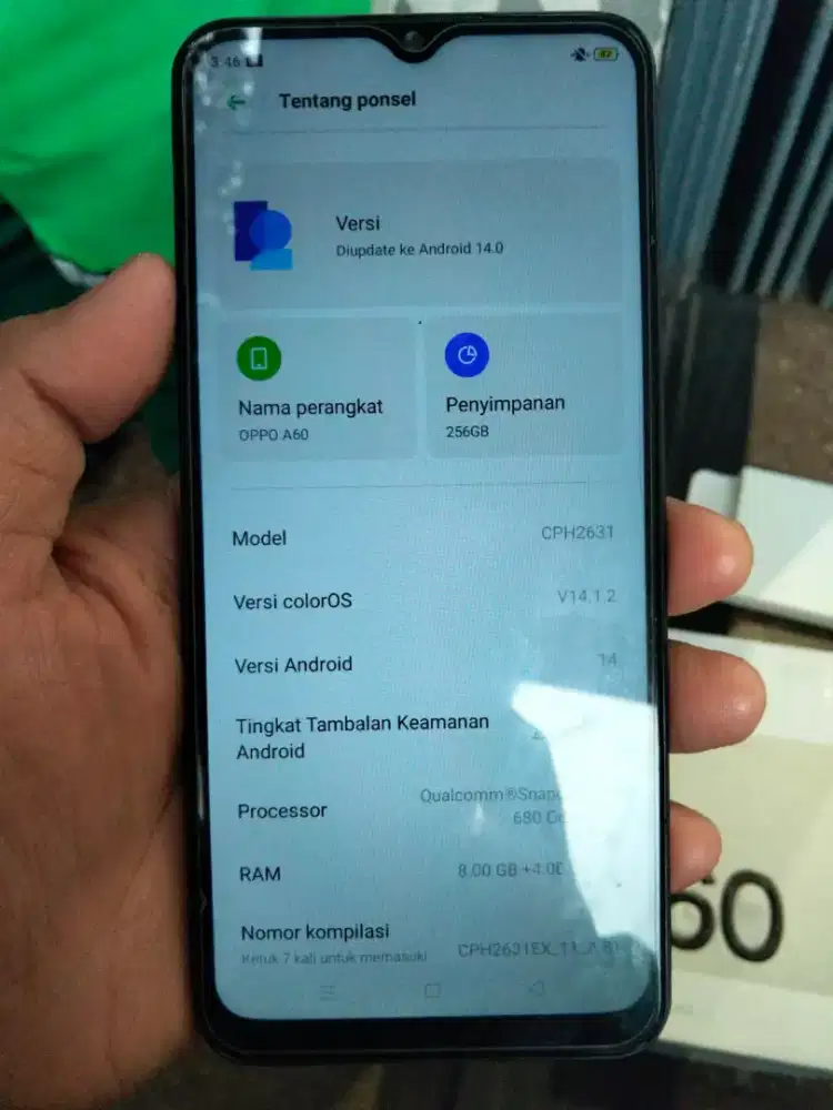 Oppo A60 8+4/256 fullset