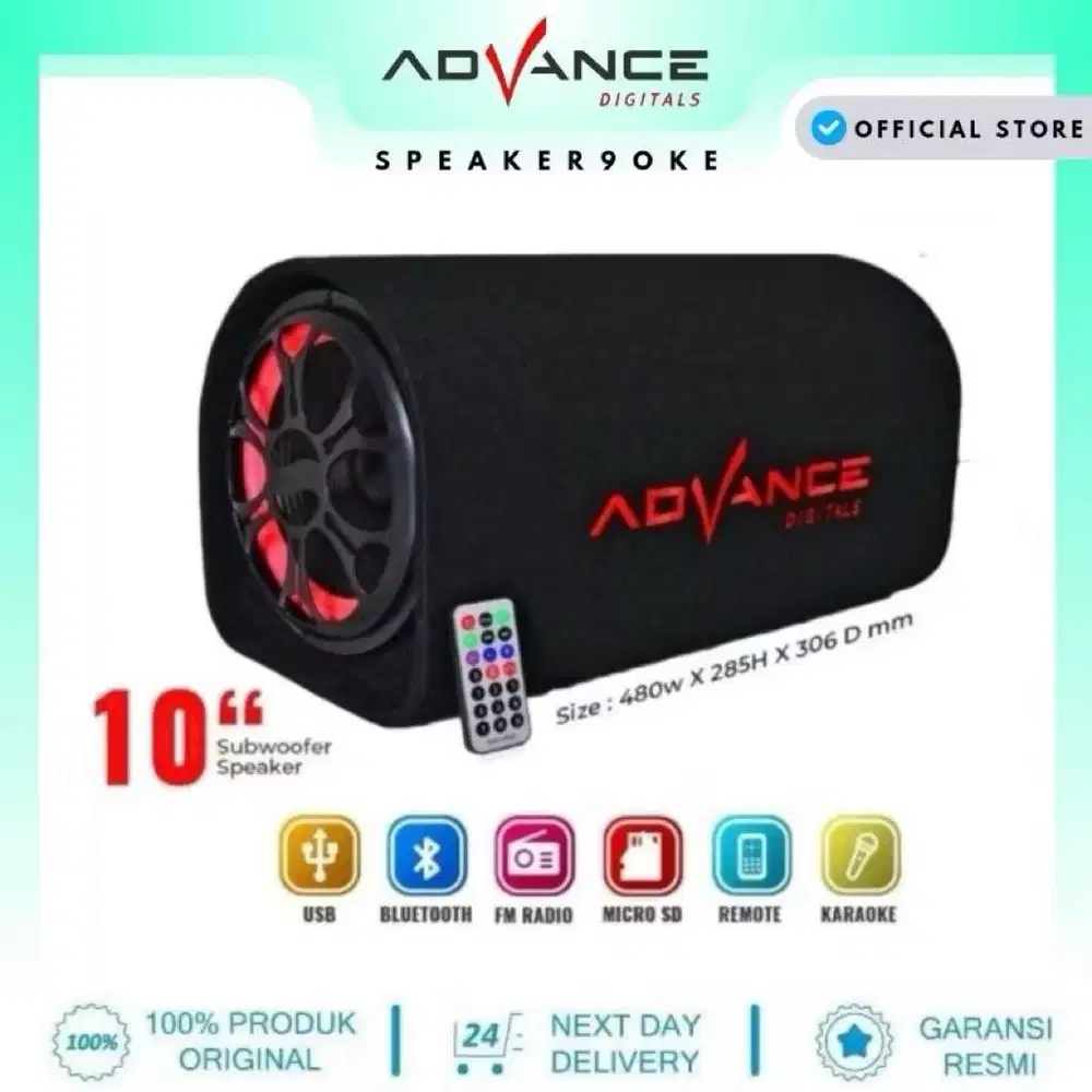 Speaker bluetooth 10 inch ac/dc advance t104bt t 104 bt
